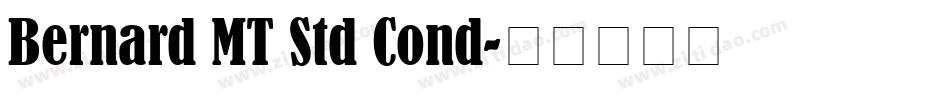 Bernard MT Std Cond字体转换